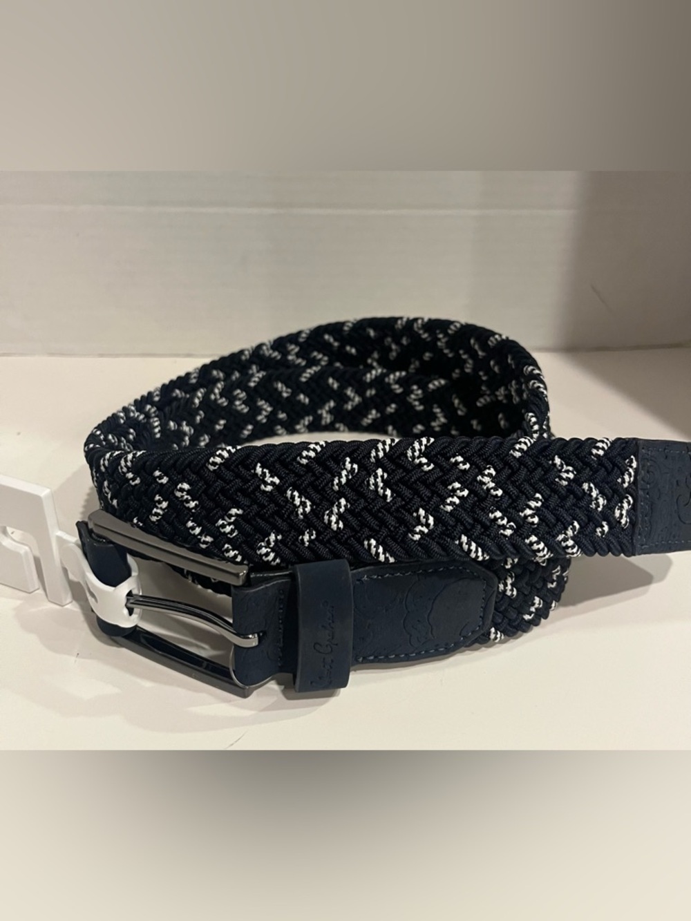 NWT ROBERT GRAHAM MEN'S JACOB BRAIDED WOVEN STRETCH BELT- SIZE 40